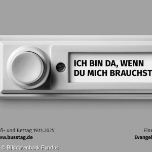 Buß- und Bettag 2025 quer grau